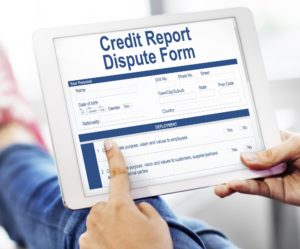 credit report dispute form